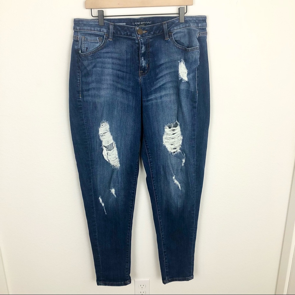 Lane Bryant Signature Boyfriend Distressed Jeans